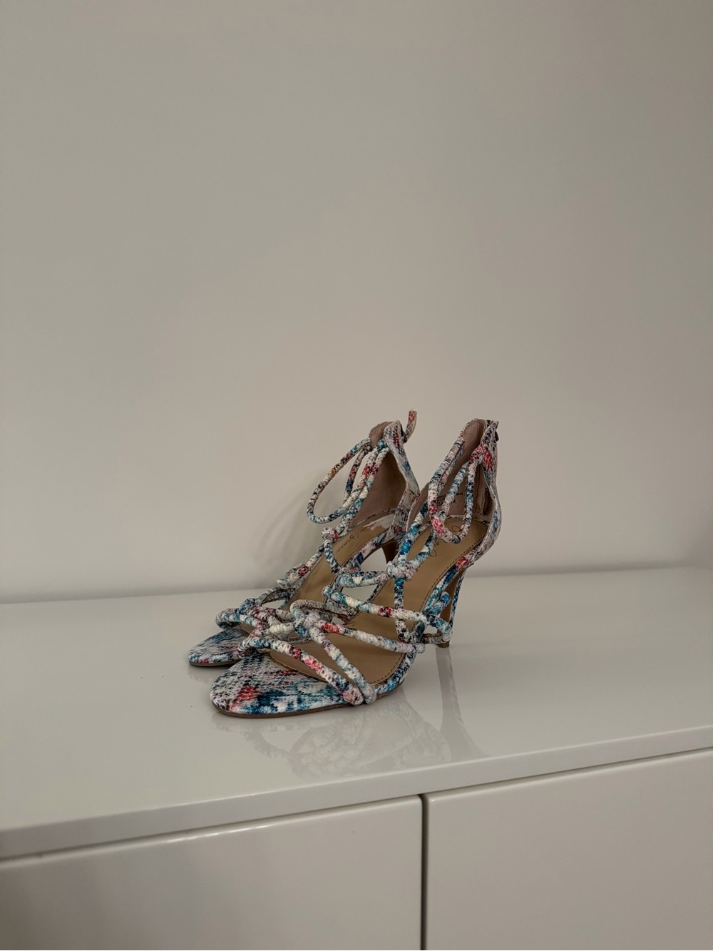 Women's Multi-Color Strappy High Heel Sandals